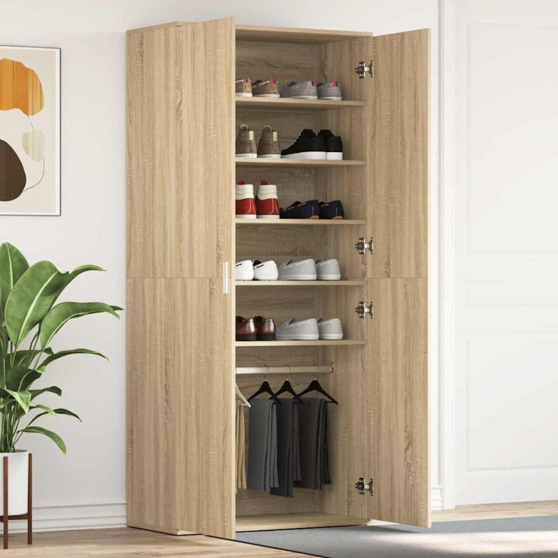 vidaXL Ντουλάπα Παπουτσιών 80 x 39 x 178 εκ Επεξεργασμένο Ξύλο