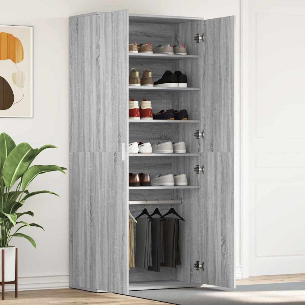vidaXL Ντουλάπα Παπουτσιών 80 x 39 x 178 εκ Επεξεργασμένο Ξύλο