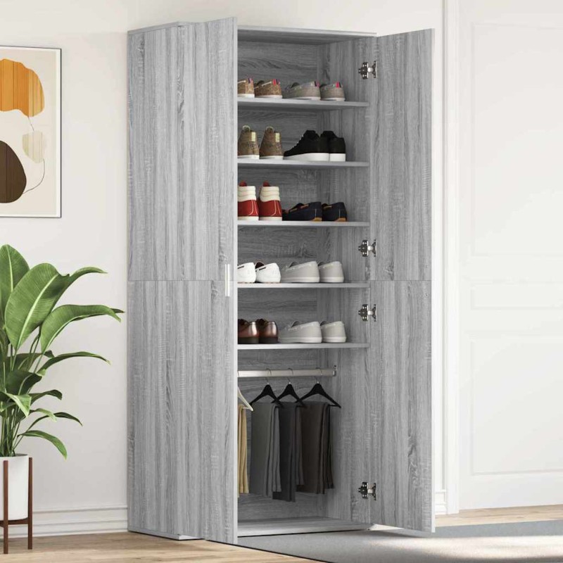 vidaXL Ντουλάπα Παπουτσιών 80 x 39 x 178 εκ Επεξεργασμένο Ξύλο