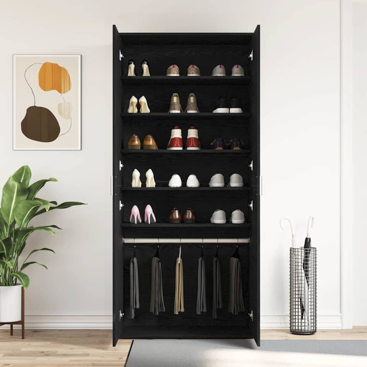 vidaXL Ντουλάπα Παπουτσιών 80 x 39 x 178 εκ Επεξεργασμένο Ξύλο