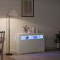 vidaXL Πλαϊνό γραφείο Λευκό 116 x 30 x 75 εκ. Επεξεργασμένο Ξύλο