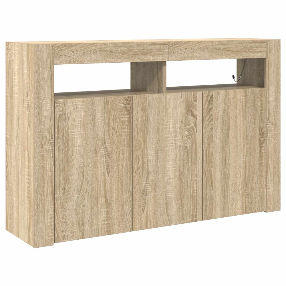 vidaXL Πλαϊνό γραφείο Δρύς Sonoma 116 x 30 x 75 εκ. Επεξεργασμένο Ξύλο