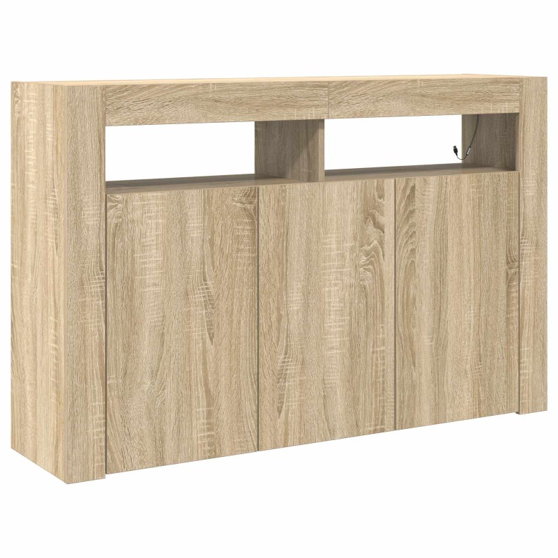 vidaXL Πλαϊνό γραφείο Δρύς Sonoma 116 x 30 x 75 εκ. Επεξεργασμένο Ξύλο
