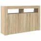 vidaXL Πλαϊνό γραφείο Δρύς Sonoma 116 x 30 x 75 εκ. Επεξεργασμένο Ξύλο