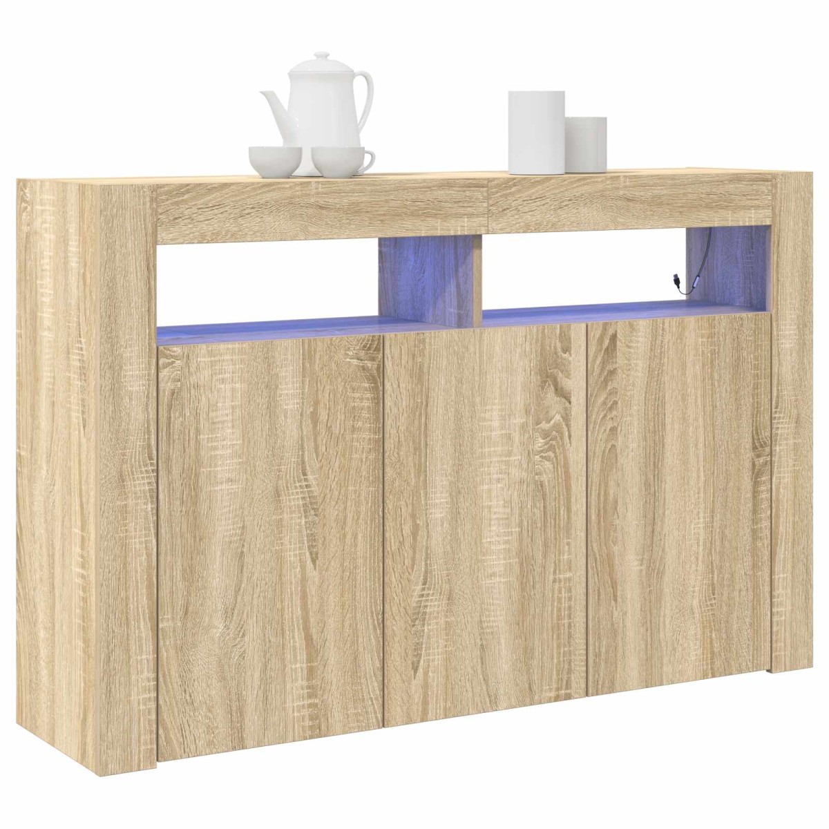 vidaXL Πλαϊνό γραφείο Δρύς Sonoma 116 x 30 x 75 εκ. Επεξεργασμένο Ξύλο