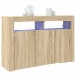 vidaXL Πλαϊνό γραφείο Δρύς Sonoma 116 x 30 x 75 εκ. Επεξεργασμένο Ξύλο
