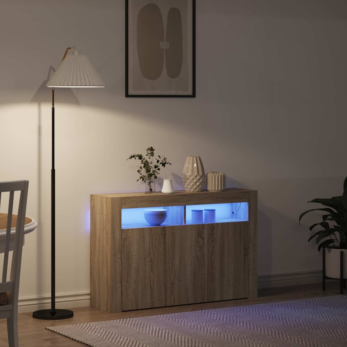 vidaXL Πλαϊνό γραφείο Δρύς Sonoma 116 x 30 x 75 εκ. Επεξεργασμένο Ξύλο