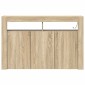 vidaXL Πλαϊνό γραφείο Δρύς Sonoma 116 x 30 x 75 εκ. Επεξεργασμένο Ξύλο