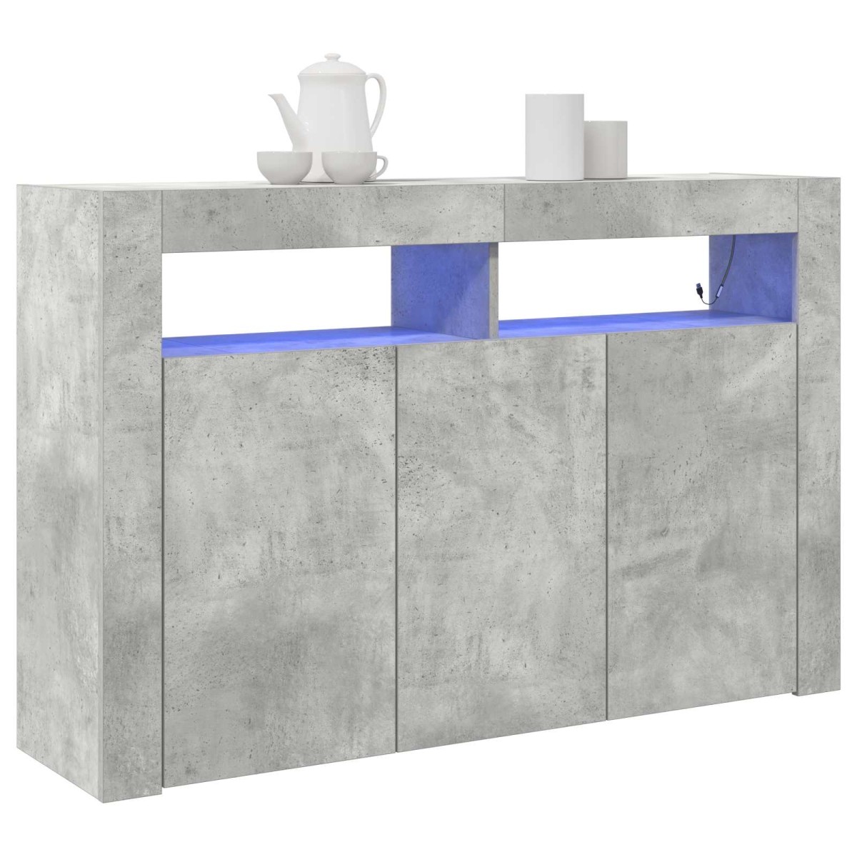 vidaXL Πλαϊνό γραφείο Σκυρόδεμα Γκρι 116 x 30 x 75 εκ.