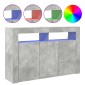 vidaXL Πλαϊνό γραφείο Σκυρόδεμα Γκρι 116 x 30 x 75 εκ.