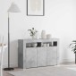 vidaXL Πλαϊνό γραφείο Σκυρόδεμα Γκρι 116 x 30 x 75 εκ.