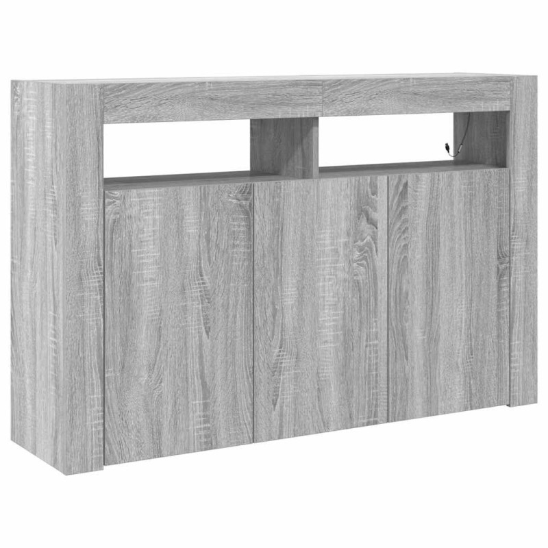 vidaXL Πλαϊνό γραφείο Γκρίζο Σονομα 116 x 30 x 75 εκ.