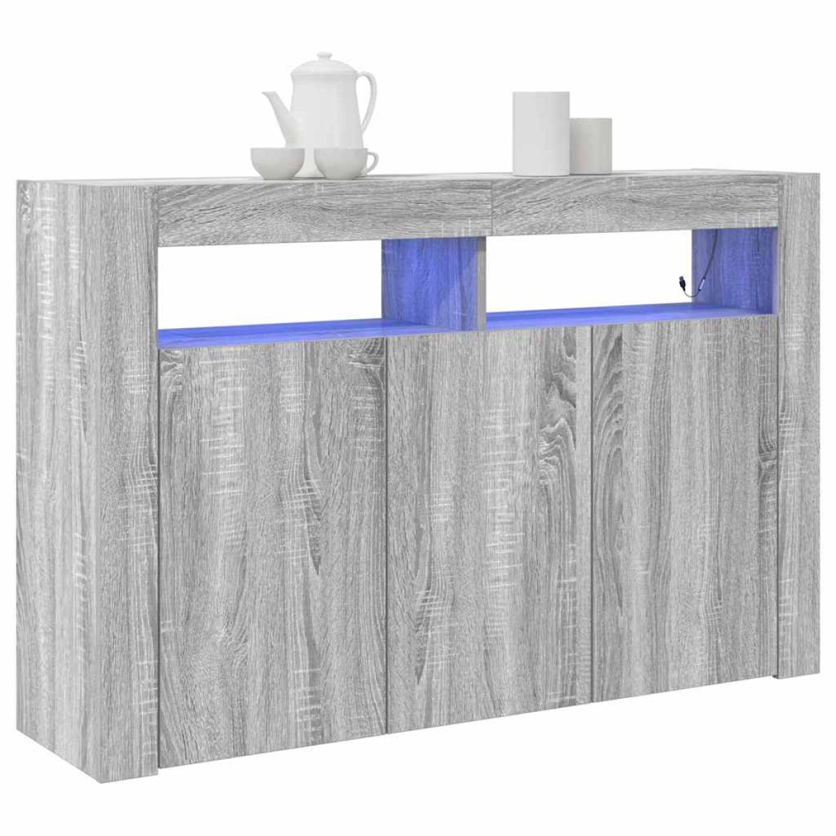 vidaXL Πλαϊνό γραφείο Γκρίζο Σονομα 116 x 30 x 75 εκ.