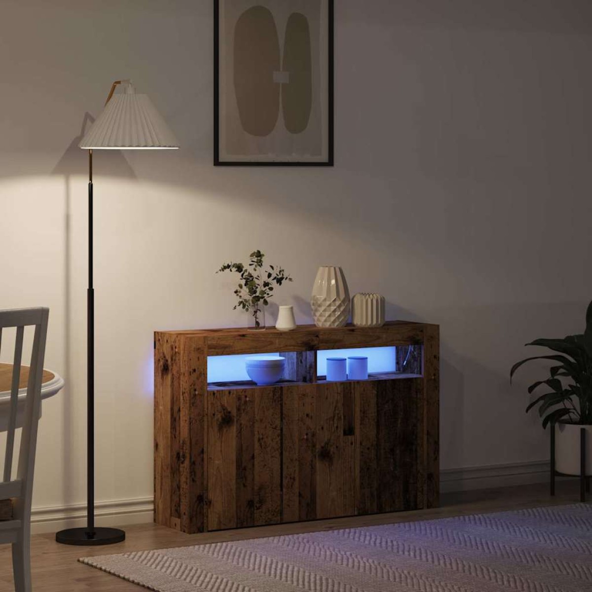 vidaXL Πλαϊνό γραφείο Παλιό ξύλο 116 x 30 x 75 εκ. Επεξεργασμένο Ξύλο