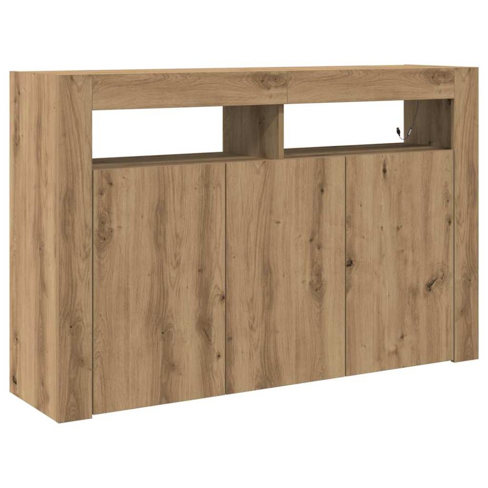 vidaXL Πλαϊνό γραφείο Artisan Oak 116 x 30 x 75 εκ. Επεξεργασμένο Ξύλο