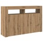 vidaXL Πλαϊνό γραφείο Artisan Oak 116 x 30 x 75 εκ. Επεξεργασμένο Ξύλο