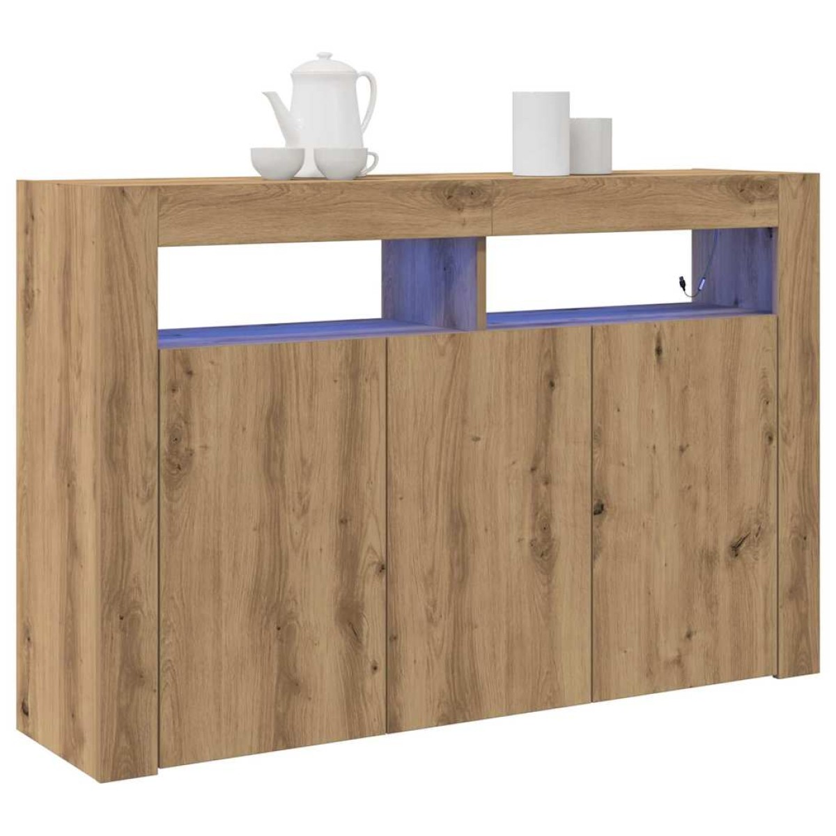 vidaXL Πλαϊνό γραφείο Artisan Oak 116 x 30 x 75 εκ. Επεξεργασμένο Ξύλο