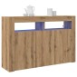 vidaXL Πλαϊνό γραφείο Artisan Oak 116 x 30 x 75 εκ. Επεξεργασμένο Ξύλο