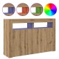 vidaXL Πλαϊνό γραφείο Artisan Oak 116 x 30 x 75 εκ. Επεξεργασμένο Ξύλο