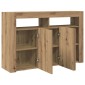 vidaXL Πλαϊνό γραφείο Artisan Oak 116 x 30 x 75 εκ. Επεξεργασμένο Ξύλο