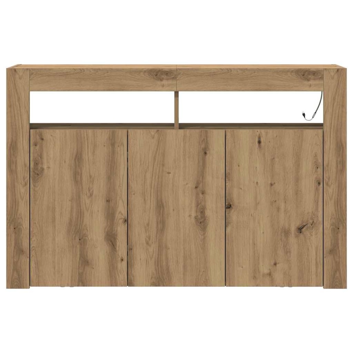 vidaXL Πλαϊνό γραφείο Artisan Oak 116 x 30 x 75 εκ. Επεξεργασμένο Ξύλο