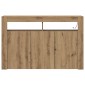 vidaXL Πλαϊνό γραφείο Artisan Oak 116 x 30 x 75 εκ. Επεξεργασμένο Ξύλο