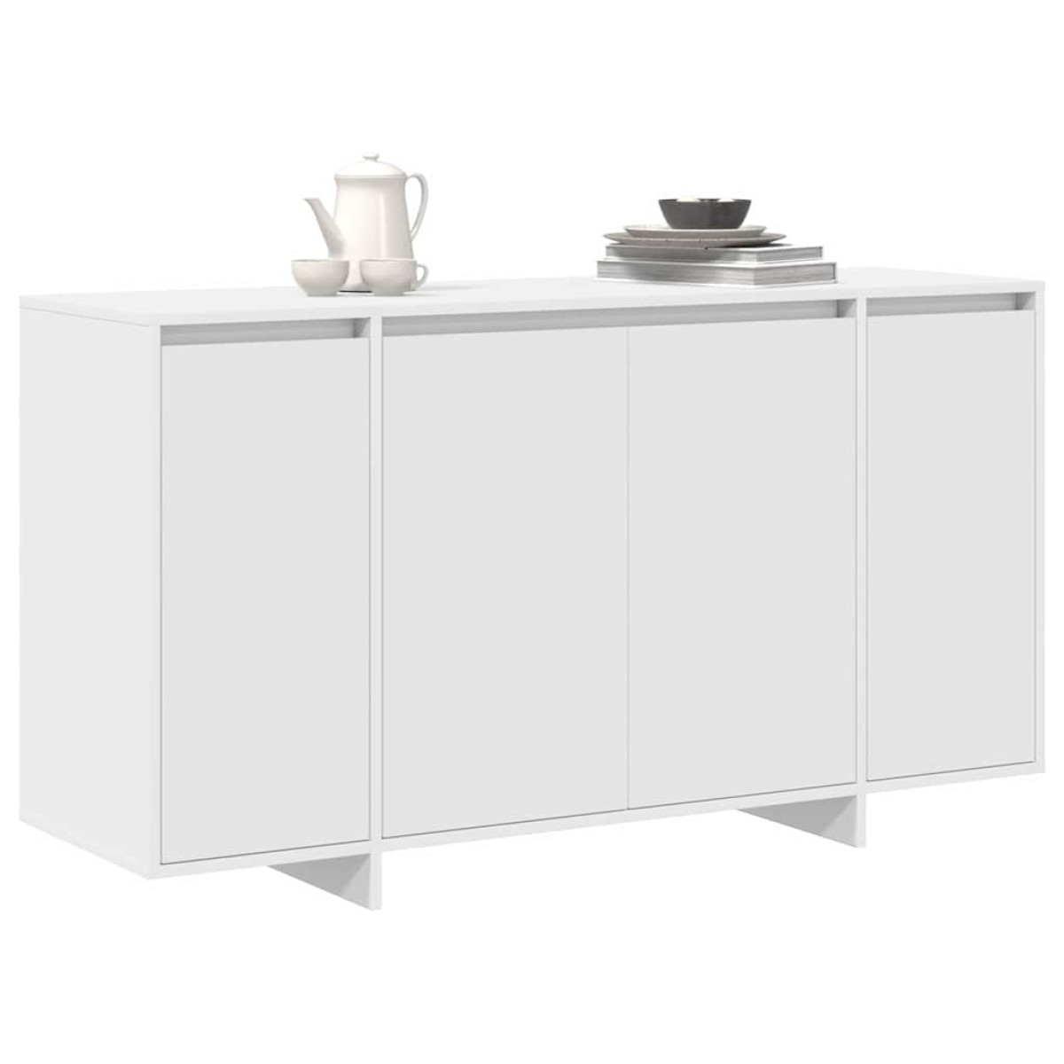 vidaXL Πλαϊνό γραφείο Λευκό 135 x 41 x 75 εκ Επεξεργασμένο Ξύλο