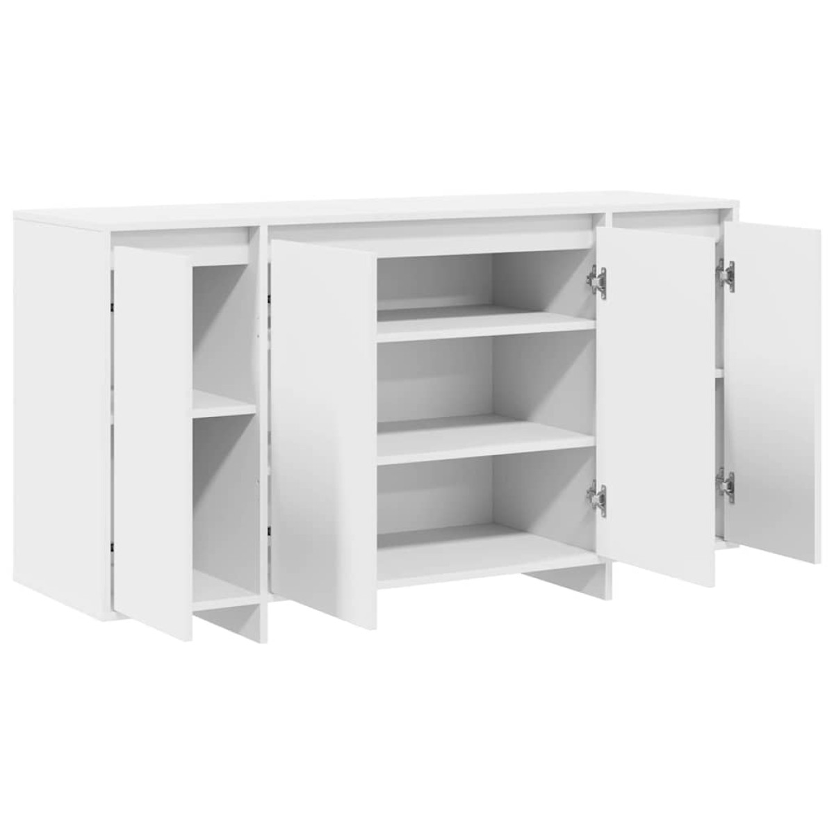 vidaXL Πλαϊνό γραφείο Λευκό 135 x 41 x 75 εκ Επεξεργασμένο Ξύλο