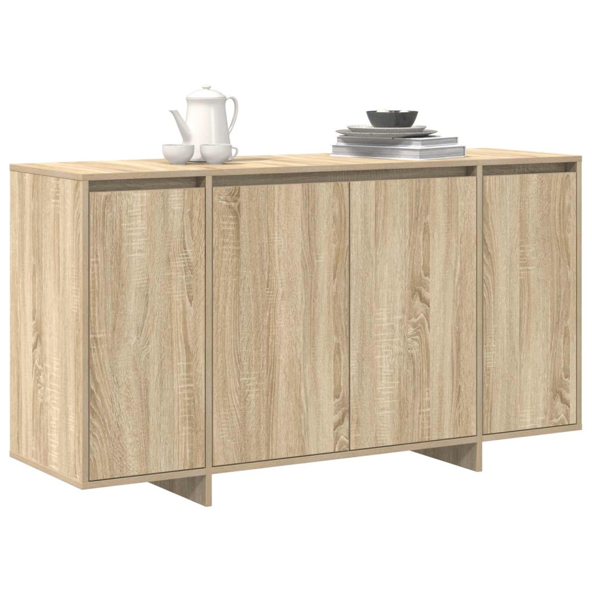 vidaXL Πλαϊνό γραφείο Δρύς Sonoma 135 x 41 x 75 εκ Επεξεργασμένο Ξύλο
