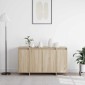 vidaXL Πλαϊνό γραφείο Δρύς Sonoma 135 x 41 x 75 εκ Επεξεργασμένο Ξύλο