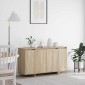vidaXL Πλαϊνό γραφείο Δρύς Sonoma 135 x 41 x 75 εκ Επεξεργασμένο Ξύλο