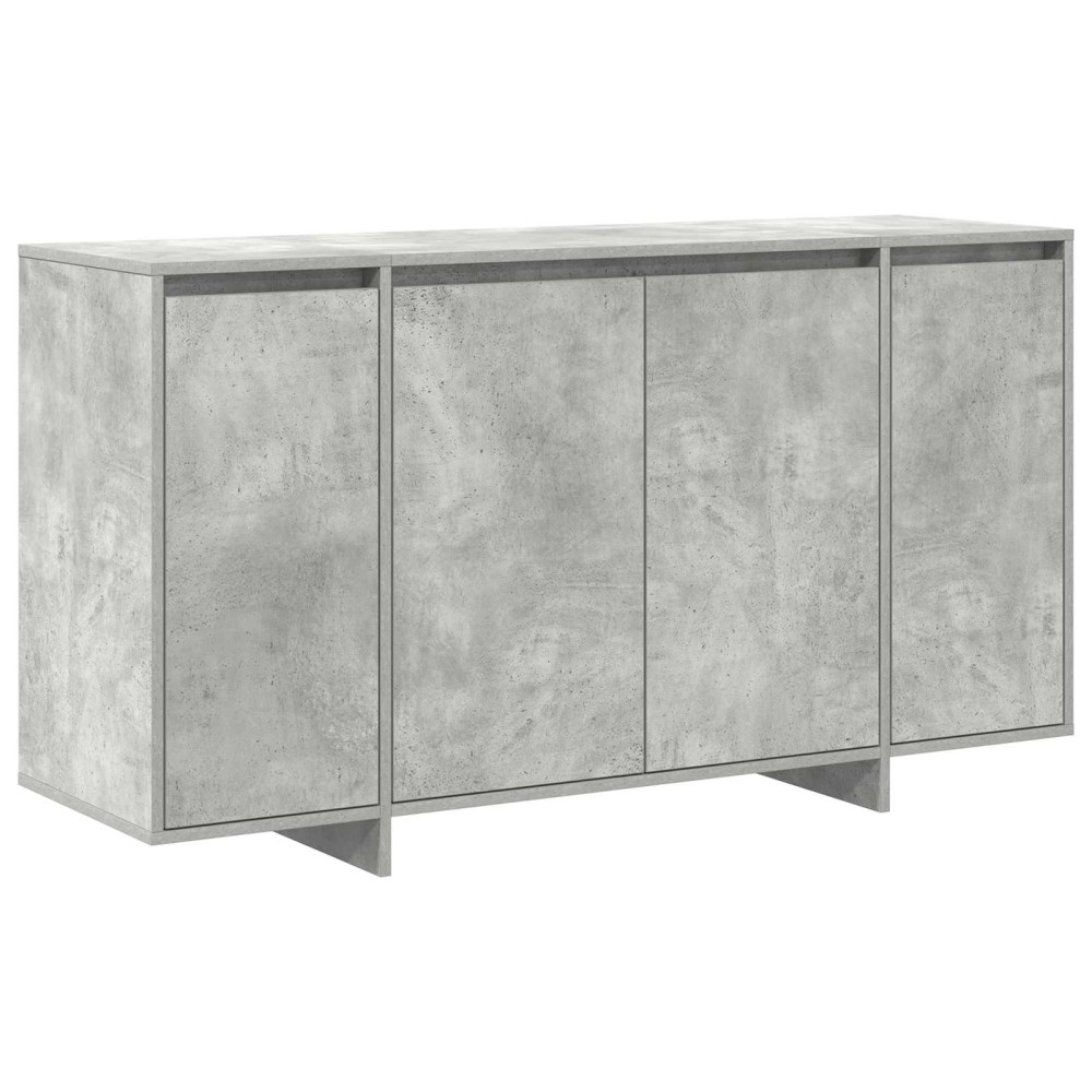 vidaXL Πλαϊνό γραφείο Σκυρόδεμα Γκρι 135 x 41 x 75 εκ