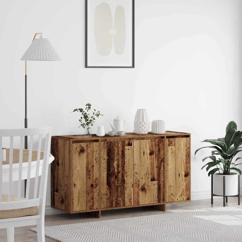vidaXL Πλαϊνό γραφείο Παλιό ξύλο 135 x 41 x 75 εκ Επεξεργασμένο Ξύλο
