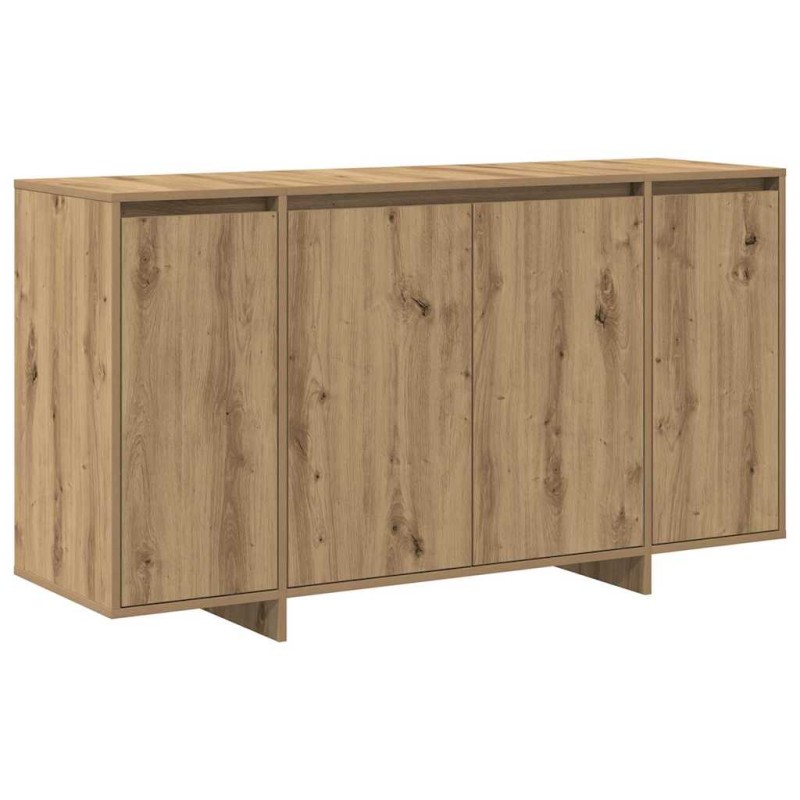 vidaXL Πλαϊνό γραφείο Artisan Oak 135 x 41 x 75 εκ Επεξεργασμένο Ξύλο