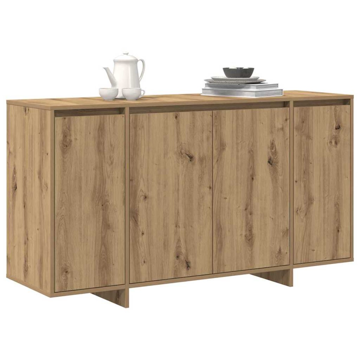 vidaXL Πλαϊνό γραφείο Artisan Oak 135 x 41 x 75 εκ Επεξεργασμένο Ξύλο
