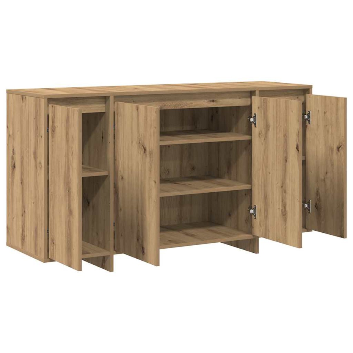 vidaXL Πλαϊνό γραφείο Artisan Oak 135 x 41 x 75 εκ Επεξεργασμένο Ξύλο