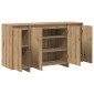 vidaXL Πλαϊνό γραφείο Artisan Oak 135 x 41 x 75 εκ Επεξεργασμένο Ξύλο