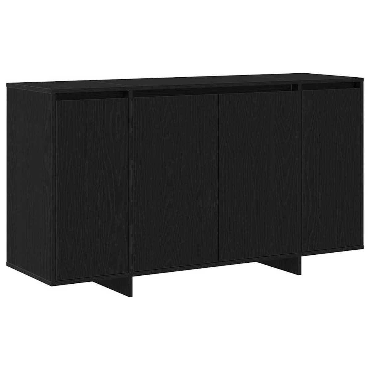 vidaXL Πλαϊνό γραφείο Μαύρη Οξυά 135 x 41 x 75 εκ Επεξεργασμένο Ξύλο