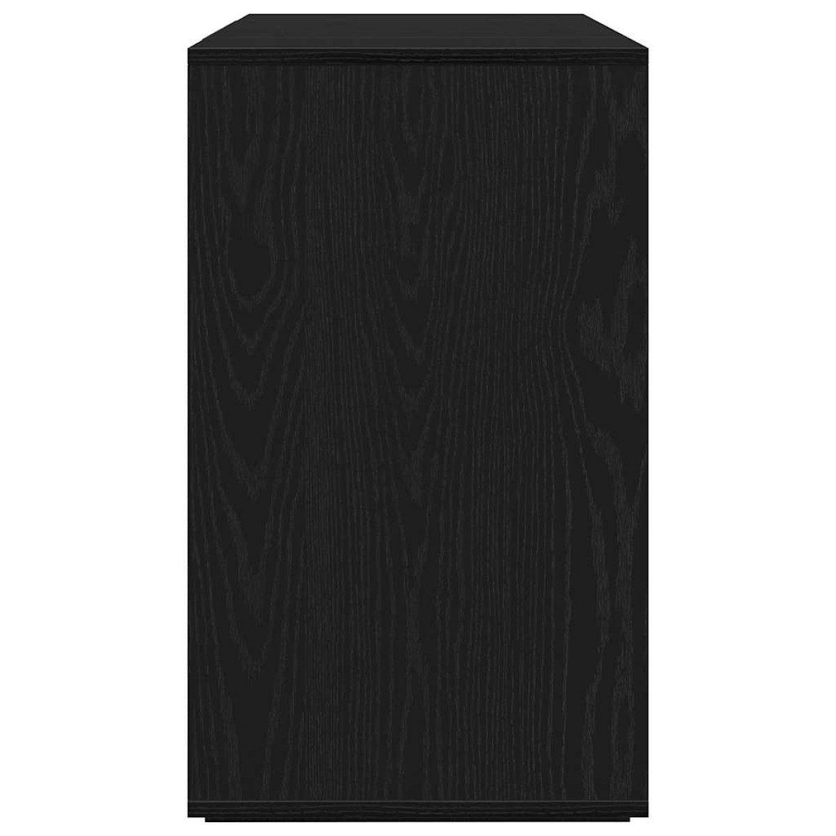 vidaXL Πλαϊνό γραφείο Μαύρη Οξυά 135 x 41 x 75 εκ Επεξεργασμένο Ξύλο