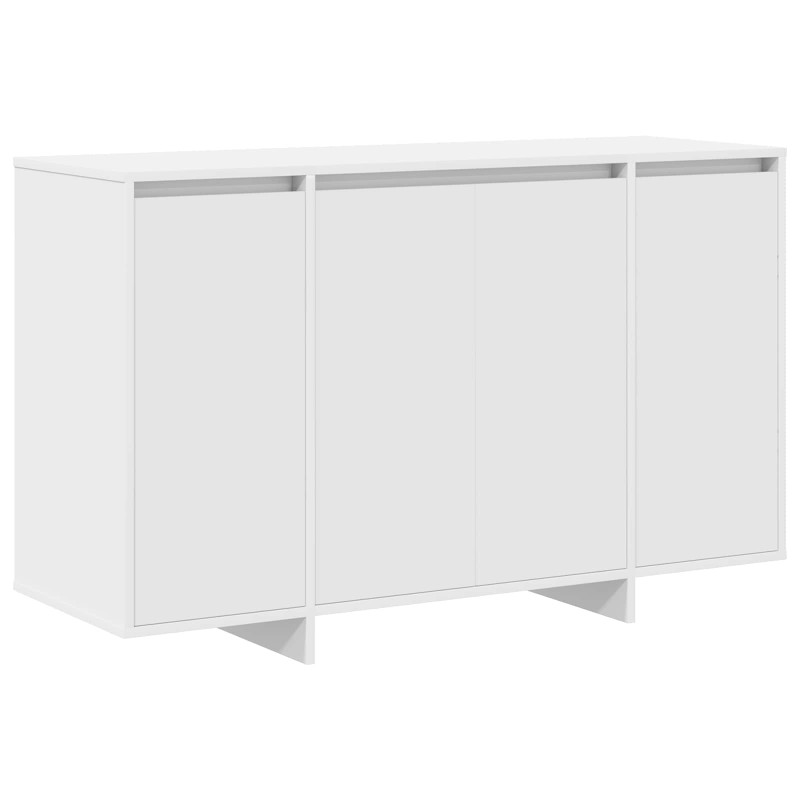 vidaXL Πλαϊνό γραφείο Λευκό 120 x 41 x 75 εκ. Επεξεργασμένο Ξύλο