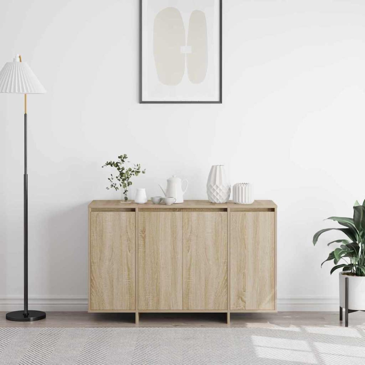 vidaXL Πλαϊνό γραφείο Δρύς Sonoma 120 x 41 x 75 εκ. Επεξεργασμένο Ξύλο