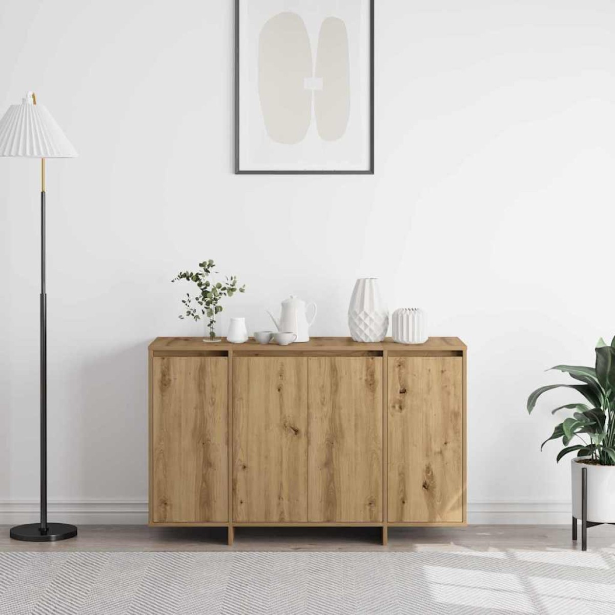 vidaXL Πλαϊνό γραφείο Artisan Oak 120 x 41 x 75 εκ. Επεξεργασμένο Ξύλο