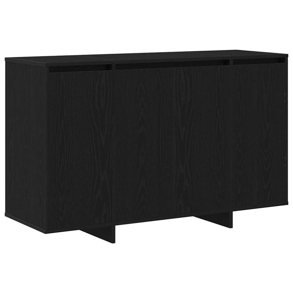 vidaXL Πλαϊνό γραφείο Μαύρη Οξυά 120 x 41 x 75 εκ. Επεξεργασμένο Ξύλο