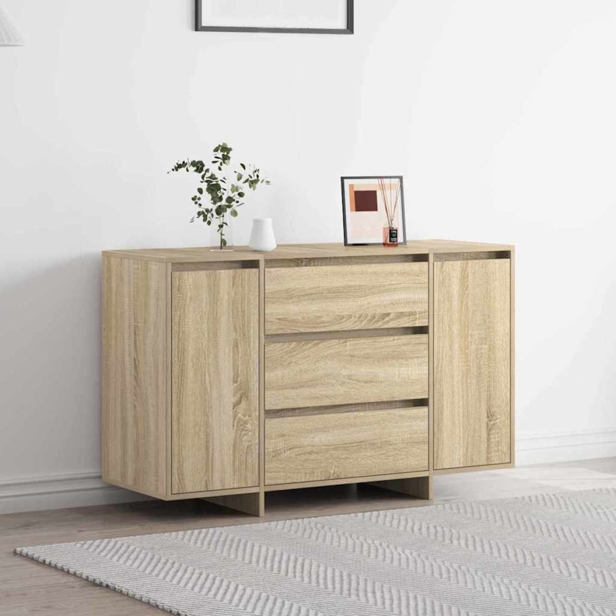 vidaXL Πλαϊνό γραφείο Δρύς Sonoma 120 x 41 x 75 εκ. Επεξεργασμένο Ξύλο