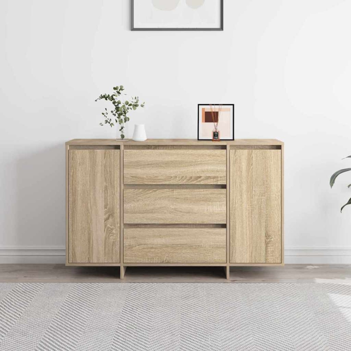 vidaXL Πλαϊνό γραφείο Δρύς Sonoma 120 x 41 x 75 εκ. Επεξεργασμένο Ξύλο