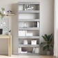 vidaXL Βιβλιοθήκη 6 επιπέδων 80 x 30 x 198 εκ Επεξεργασμένο Ξύλο