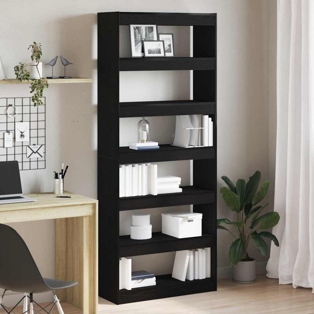 vidaXL Βιβλιοθήκη 6 επιπέδων 80 x 30 x 198 εκ Επεξεργασμένο Ξύλο