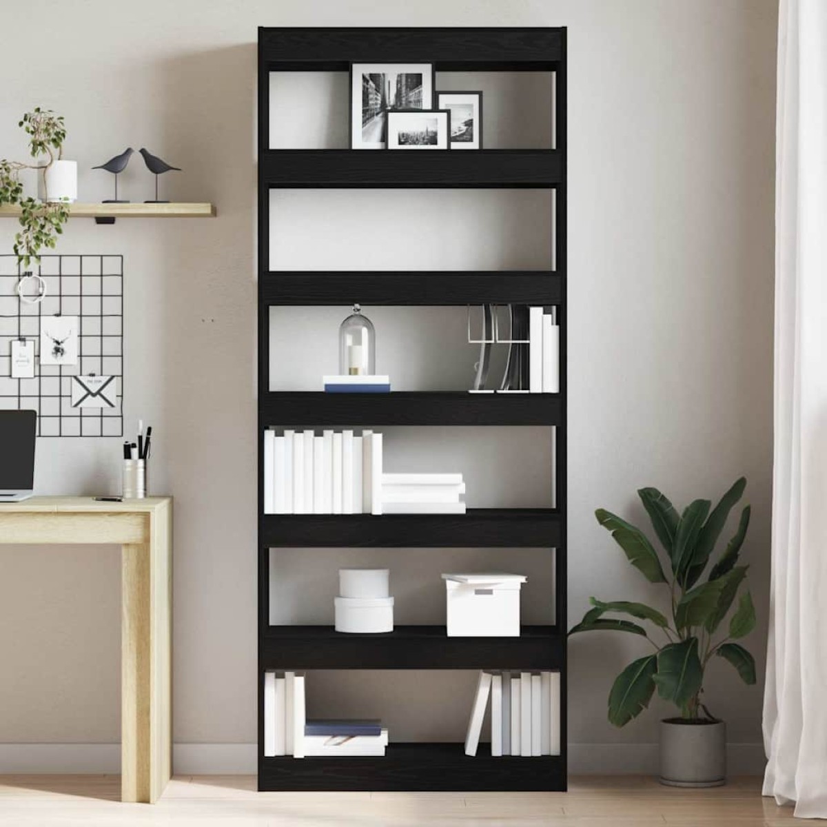 vidaXL Βιβλιοθήκη 6 επιπέδων 80 x 30 x 198 εκ Επεξεργασμένο Ξύλο