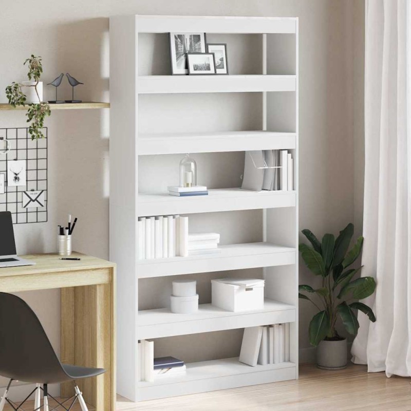 vidaXL Βιβλιοθήκη 6 επίπεδα 100 x 30 x 198 εκ. Επεξεργασμένο Ξύλο