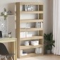 vidaXL Βιβλιοθήκη 6 επίπεδα 100 x 30 x 198 εκ. Επεξεργασμένο Ξύλο